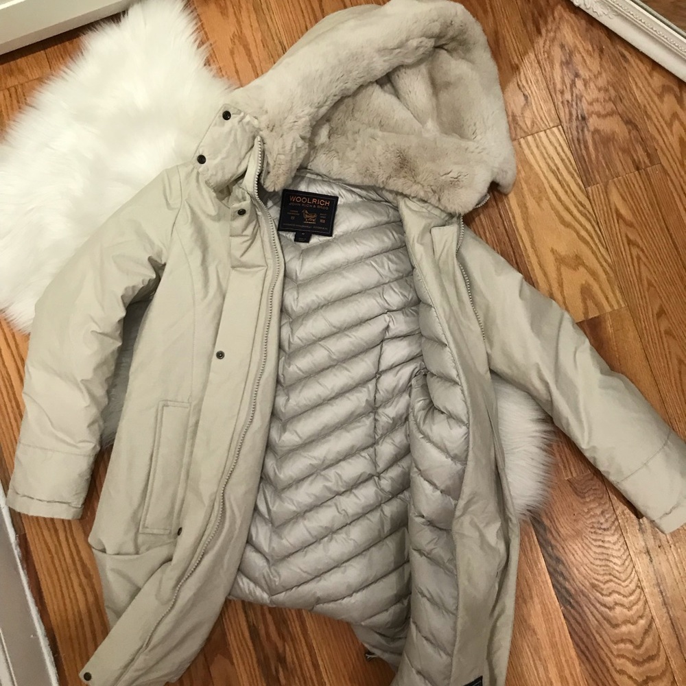 WOOLRICH WOMEN’S BOW BRIDGE PARKA- RABBIT FUR